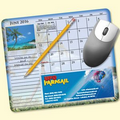 MousePaper  Calendar 12 Month Recycled Note Paper (Landscape) Mouse Pad
